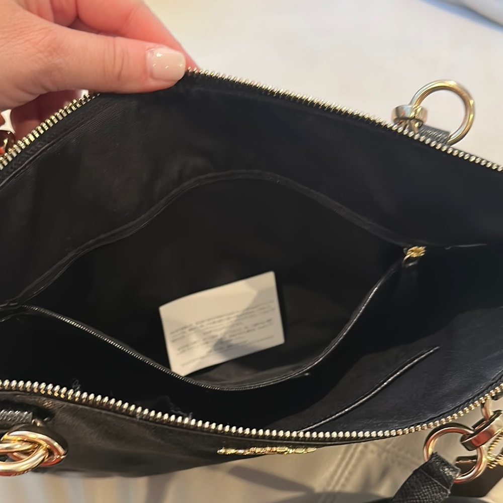 Coach Black Leather Structured Tote - Picture 4 of 6